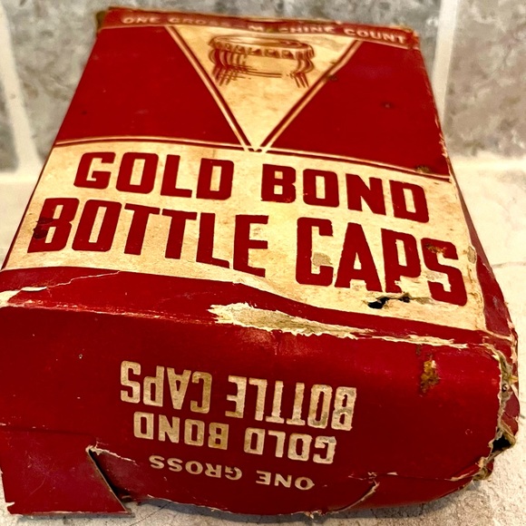 Vintage Gold Bond Bottle Caps in Original Box collectibles cork beer soda - Picture 4 of 9